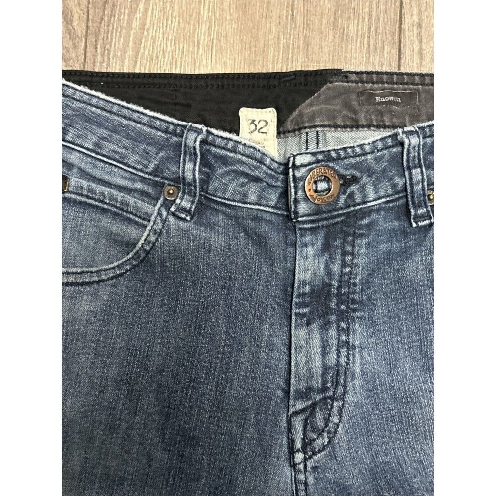 VTG Volcom Jeans Men 32X32* Blue Denim Enowen Classic Straight Leg Retro Skate - Picture 5 of 12